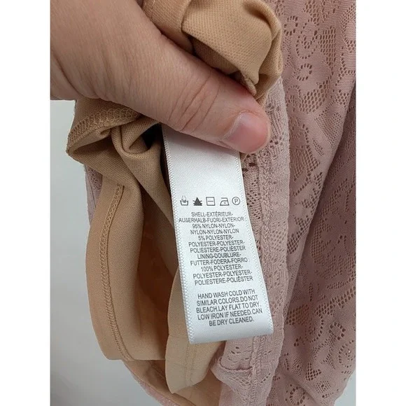 Dress the Population NWT Women's Medium Pink Leanne Lace‎ Mini Dress - Picture 5 of 5